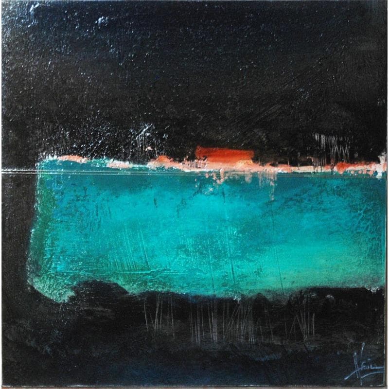 Peinture Abstraction #589 par Hévin Christian | Tableau Abstrait Minimaliste