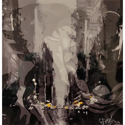 Peinture Batman 8 par Castan Daniel | Tableau Figuratif Huile icones Pop, noir & blanc, Urbain