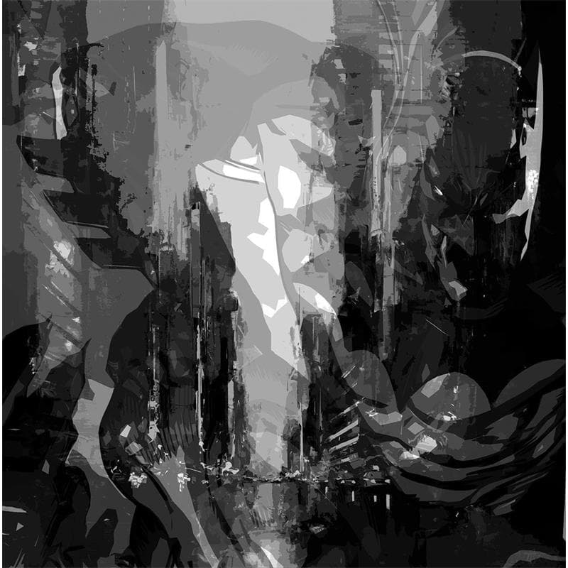 Painting Batman 8 by Castan Daniel | Painting Figurative Urban Pop icons Black & White Oil