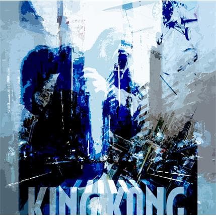 Peinture King Kong 3 par Castan Daniel | Tableau Figuratif Huile icones Pop, Urbain