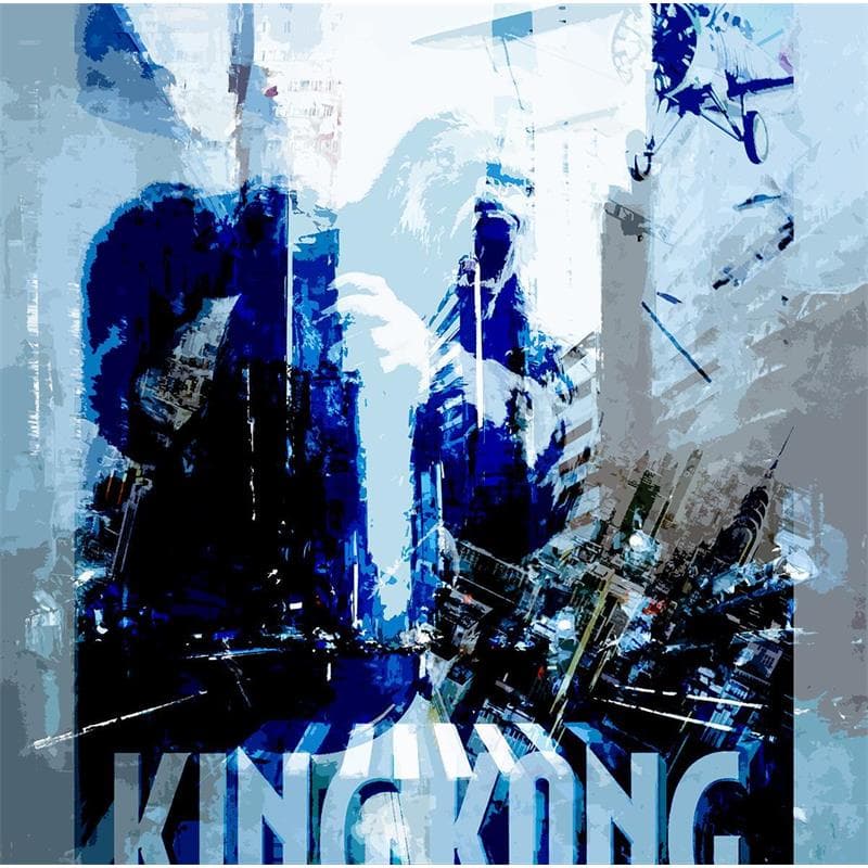 Painting King Kong 3 by Castan Daniel | Painting Figurative Urban Pop icons Oil