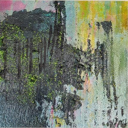 Painting Shiny green - Cathédrale de Strasbourg by Horea | Painting Raw art Oil Minimalist, Urban