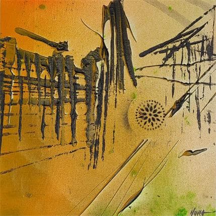 Gemälde Construction n°1 - Cathédrale de Strasbourg von Horea | Gemälde Art brut Öl Minimalistisch, Urban