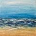 Painting Marée Haute by Rocco Sophie | Painting Raw art Landscapes Marine Acrylic Gluing Sand