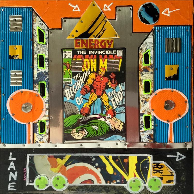 Painting Fancy truck by Lovisa | Painting Pop-art Urban