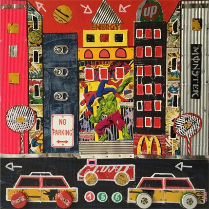 Peinture Atomic weight par Lovisa | Tableau Pop-art Urbain