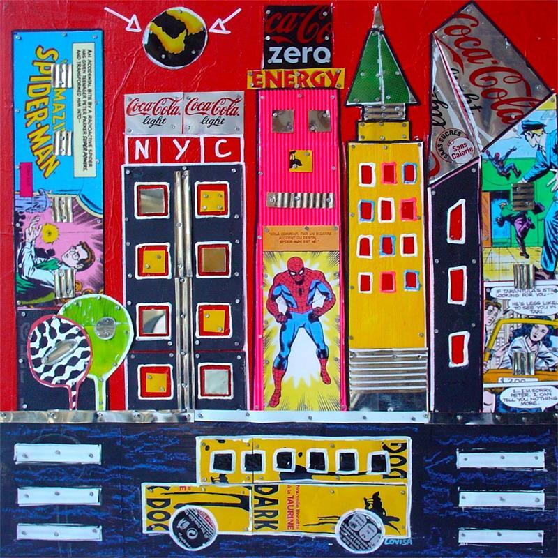 Pintura Spiderman is born por Lovisa | Pintura Pop art Urbano