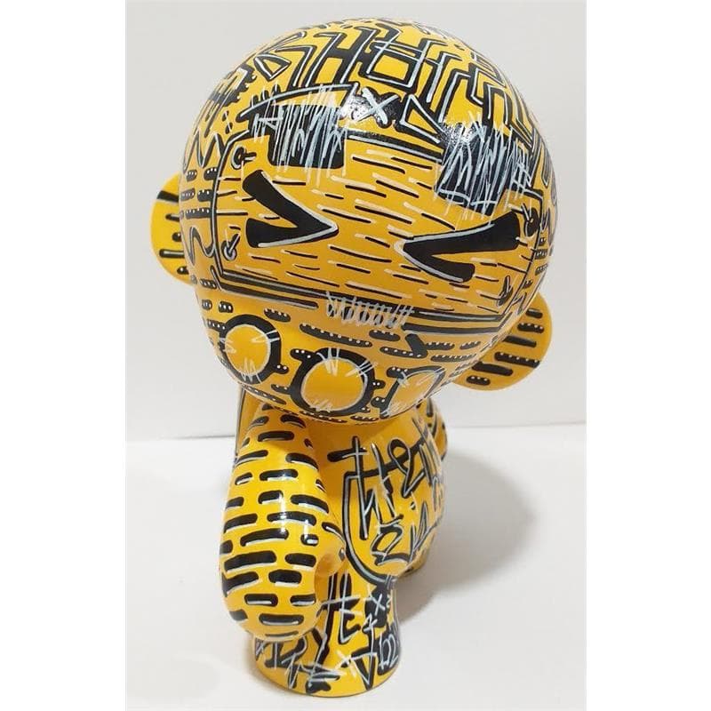 Sculpture MUNNY Jaune par Ralau | Sculpture