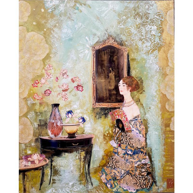 Peinture La Muse par Romanelli Karine | Tableau  Collage
