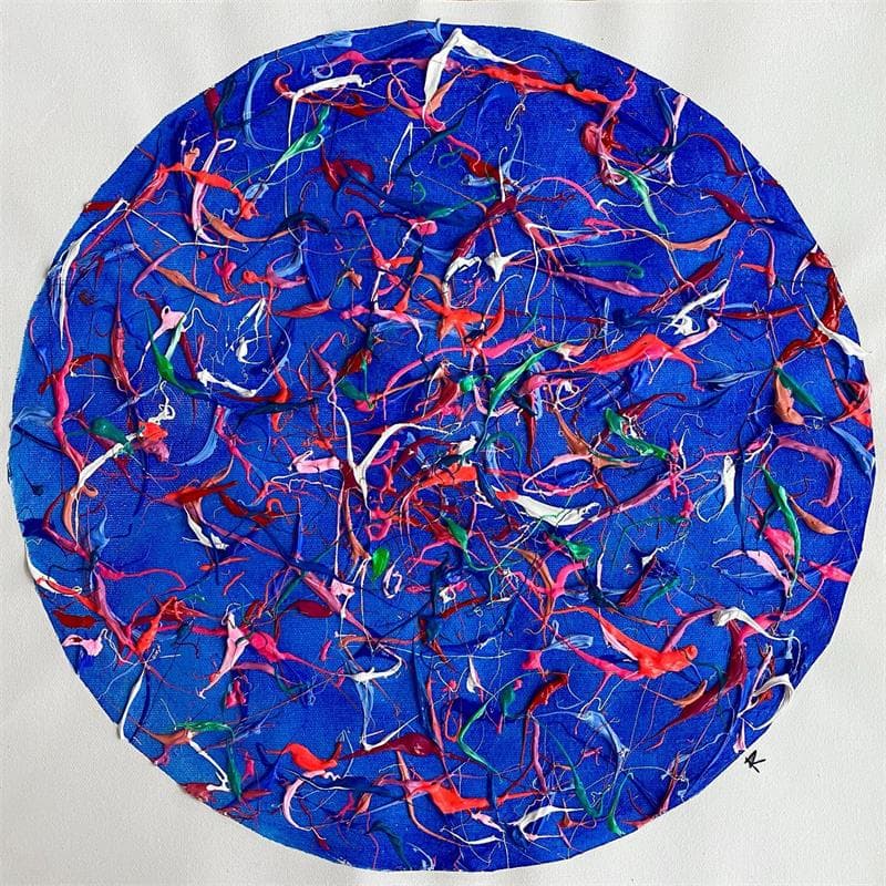 Peinture Quand je serai grande par Cantin Rose | Tableau Abstrait Minimaliste Acrylique