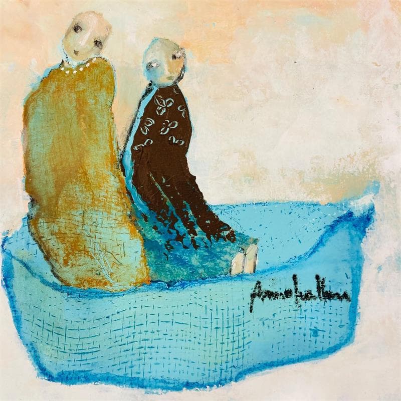 Pintura Baigneurs por Guillon Anne | Pintura