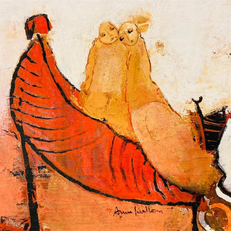 Painting Cocon by Guillon Anne | Painting