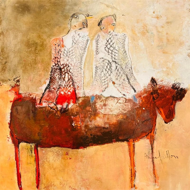 Peinture Telles dentelles par Guillon Anne | Tableau