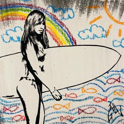 Pintura Surfin`USA por Di Vicino Gaudio Alessandro | Pintura  Acrílico