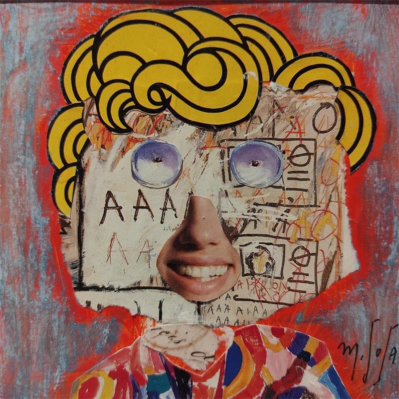 Painting Plaisir de rire by De Sousa Miguel | Painting Raw art Life style