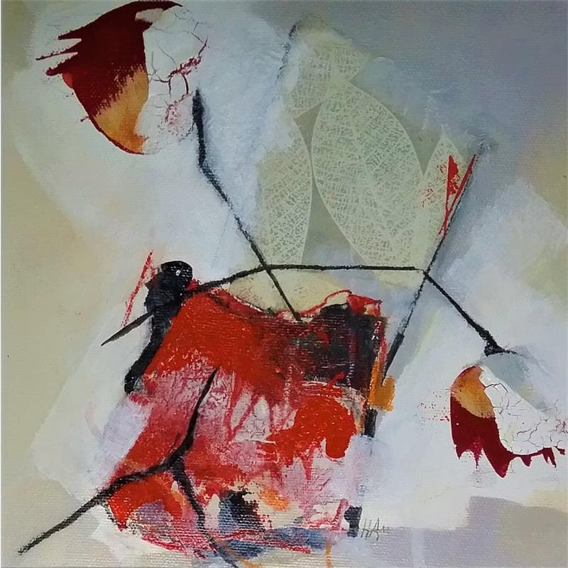 Peinture Croquis de nature 1 par Han | Tableau Abstrait Paysages Minimaliste