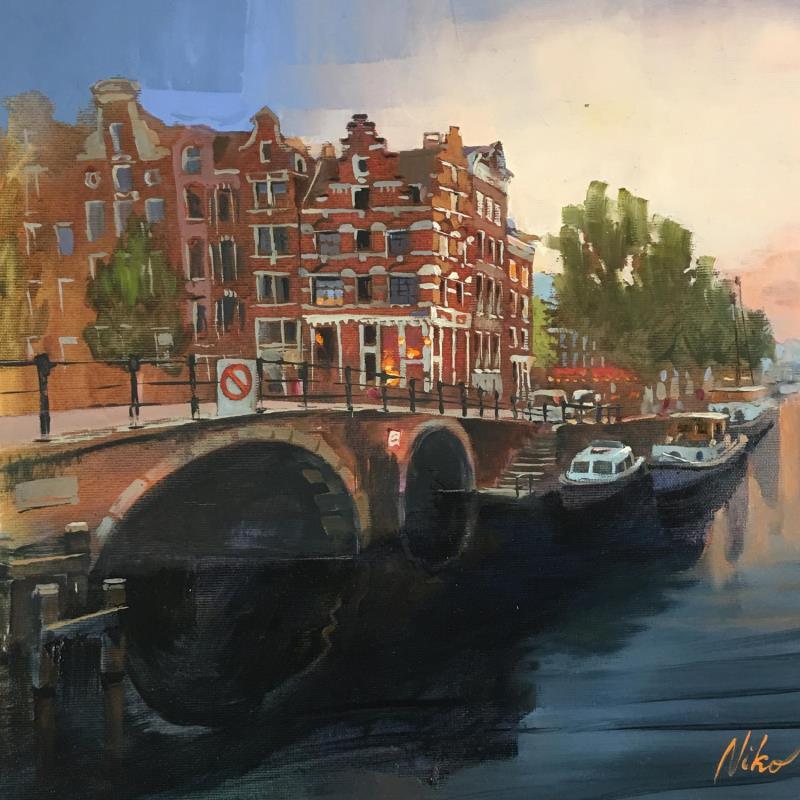 Pintura Beautiful city por Niko Marina  | Pintura Figurativo Urbano Aceite