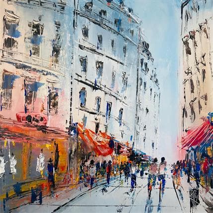 Peinture Un moment partagé par Raffin Christian | Tableau Figuratif Huile Urbain