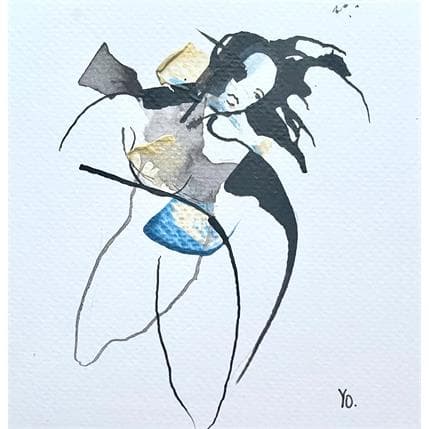 Painting Comme un petit faune by YO | Painting Ink