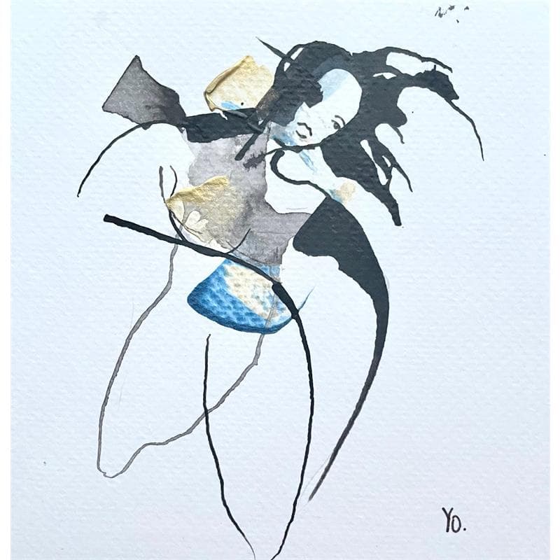 Gemälde Comme un petit faune von YO | Gemälde Tinte