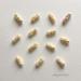 Peinture Music pills par Marjot Emily Jane  | Tableau Abstrait Matiérisme Minimaliste