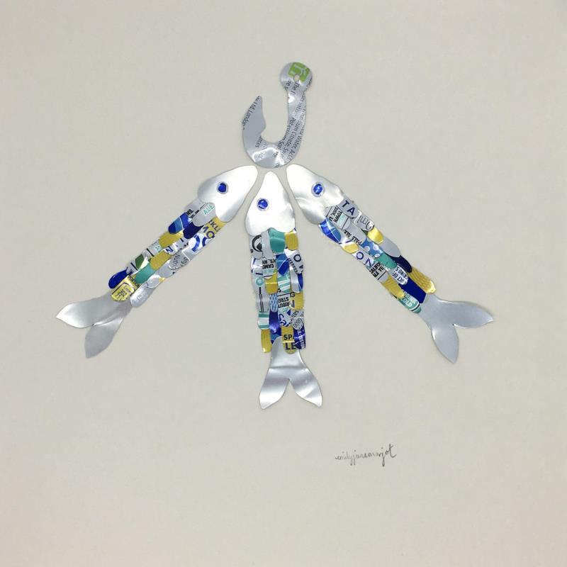 Gemälde EMJ 012 von Marjot Emily Jane  | Gemälde Art brut Materialismus