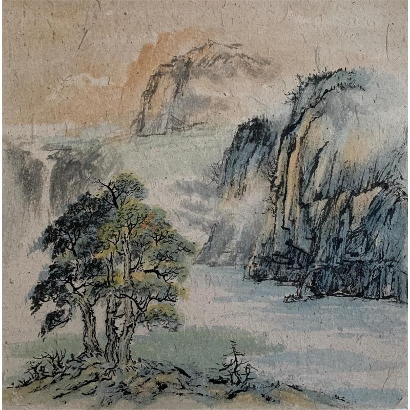 Painting 5d by Yu Huan Huan | Painting Figurative Landscapes