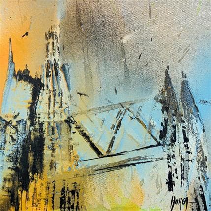 Painting Envol by Horea | Painting Raw art Oil Urban