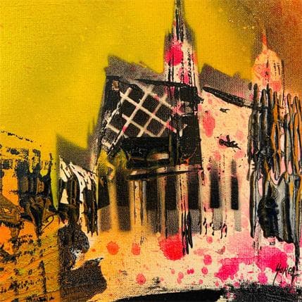 Painting Vertige by Horea | Painting Raw art Oil Urban