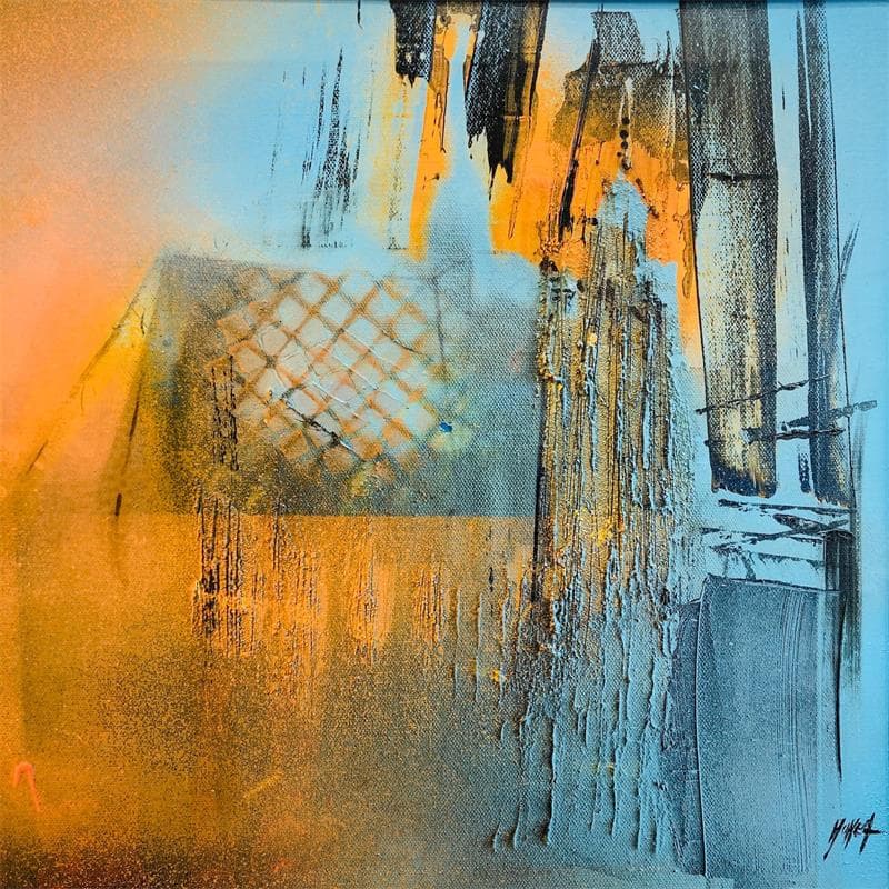 Gemälde Blue emotion von Horea | Gemälde Art brut Urban Öl