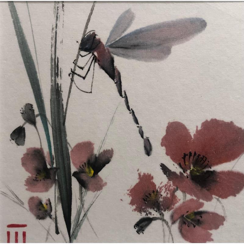 Painting ST Fleurs by De Giorgi Mauro | Painting Raw art Animals Ink