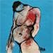 Painting Lagon 1 by Chaperon Martine | Painting Figurative Nude Acrylic