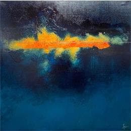 Peinture Abstraction 80 par Hévin Christian | Tableau Abstrait minimaliste