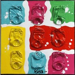 Peinture Mini candy par Costa Sophie | Tableau Pop-art Acrylique Icones Pop