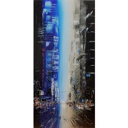 Peinture something about manhattan par Rousseau Patrick | Tableau Figuratif Huile Urbain