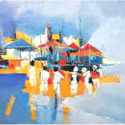 Peinture Fête à la mer par Menant Alain | Tableau Figuratif Acrylique, Huile Marine