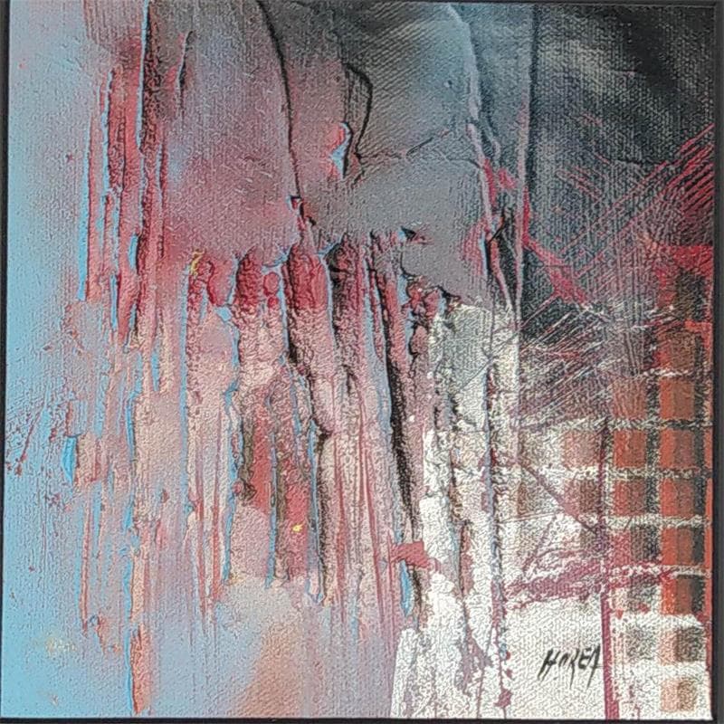 Painting Construction - Cathédrale de Strasbourg by Horea | Painting Raw art Urban Minimalist Oil