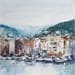 Pintura Nice le port por Poumelin Richard | Pintura Figurativo Marine Aceite