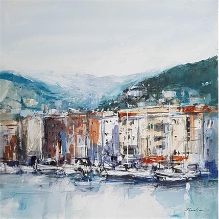Painting Nice le port by Poumelin Richard | Painting Figurative Oil Marine