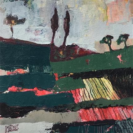 Peinture Sillons par Bertre Flandrin Marie-Liesse | Tableau Figuratif Acrylique Paysages