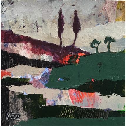 Peinture Horizon 1 par Bertre Flandrin Marie-Liesse | Tableau Figuratif Acrylique Paysages