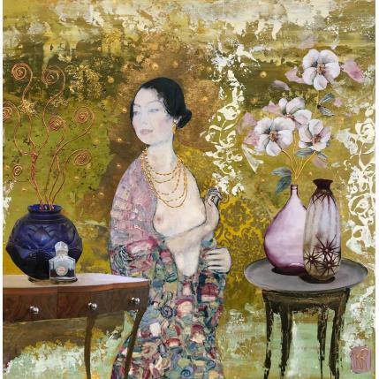 Peinture The perfume par Romanelli Karine | Tableau Figuratif Collage Scènes de vie