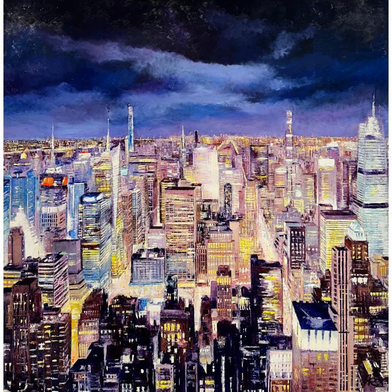 Peinture NY Ten par Rigaux Régis | Tableau Figuratif Urbain Huile