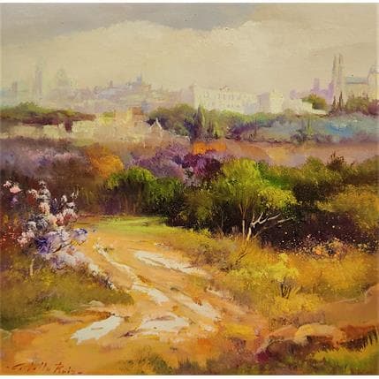 Pintura Vista de madrid por Cabello Ruiz Jose | Pintura Figurativo Aceite Paisajes