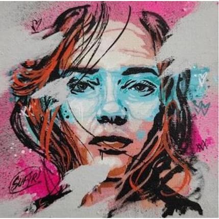 Peinture Le regard de sophia par Sufyr | Tableau Pop-art Graffiti Icones Pop, Portraits