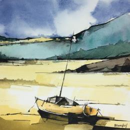 Gemälde BRETAGNE von Langlois Jean-Luc | Gemälde Figurativ Aquarell