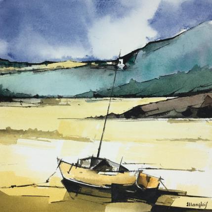Gemälde BRETAGNE von Langlois Jean-Luc | Gemälde Figurativ Aquarell