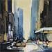 Painting NEW YORK by Langlois Jean-Luc | Painting Figurative Urban Watercolor