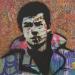 Peinture Alain Delon par G.C.Popartist | Tableau Street Art Portraits Icones Pop Graffiti Acrylique