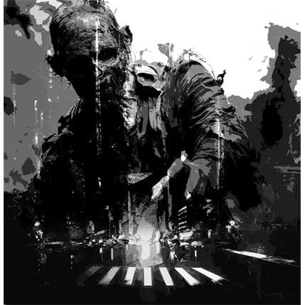 Pintura Walking dead manhattan por Castan Daniel | Pintura Figurativo Aceite Iconos pop, Urbano